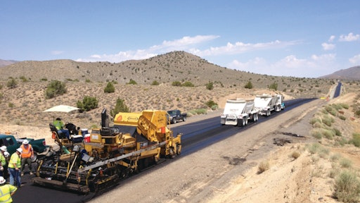 The Red Rock Road Rehabilitation Project consisted of a 5.6-mile cold-in-place recycling job that was completed in 28 days.