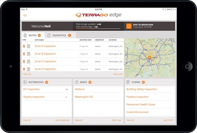 Create project notebooks with custom maps, forms, tasks and data to share with any mobile user with TerraGo Edge mobile app.