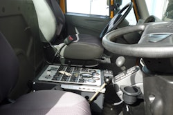 Tymco offers dual steering on many of its sweepers.