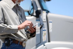 Volvo Trucks is complementing its Remote Diagnostics connected vehicle platform with the introduction of fleet management services provided by Telogis, a leading provider of cloud-based location intelligence software. The Volvo integrated connected vehicle hardware, standard on new Volvo trucks, allows motor carriers to utilize the Telogis fleet, compliance and navigation services, while eliminating hardware purchases and installation costs traditionally associated with fleet management systems. (Photo courtesy of Telogis)