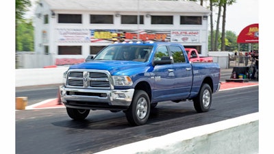 The 2014 Ram 2500 won PickupTrucks.com's 2014 Ultimate Three-Quarter-Ton Heavy-Duty Challenge, a comparison of the gasoline-fueled, 4x4, crew-cab pickup trucks.