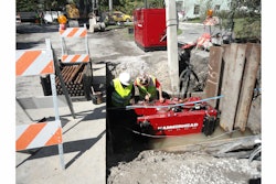 The HammerHead HB100 hydraulic pulling machine was partially submerged throughout the pulls. No electric components provides the ability to perform well even underwater.