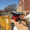 With the Power Pusher electric wheelbarrow, operators can easily move large loads without significant manual labor.
