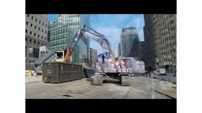 KOBELCO SK350 at Freedom Tower in NYC: Part 1