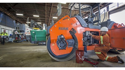 To keep vibratory rollers in peak operating condition, it’s important to perform daily service checks and to follow manufacturer-recommended service intervals.