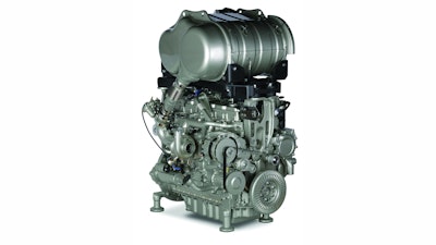 Tier 4 engines such as the one pictured above from Perkins Engine often includes after treatment devices such as diesel oxidation catalysts (DOC) and diesel particulate filter (DPF).