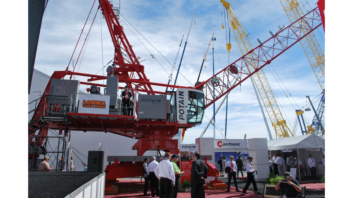 Potain MR 418 Luffing Jib Cranes From: Manitowoc Company Inc