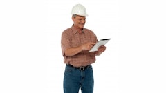 Tablets don't contain spinning hard drives so they are considerably more durable than computers. You can buy them with cell network access so your foremen will always be able to transmit the field information back to the office.