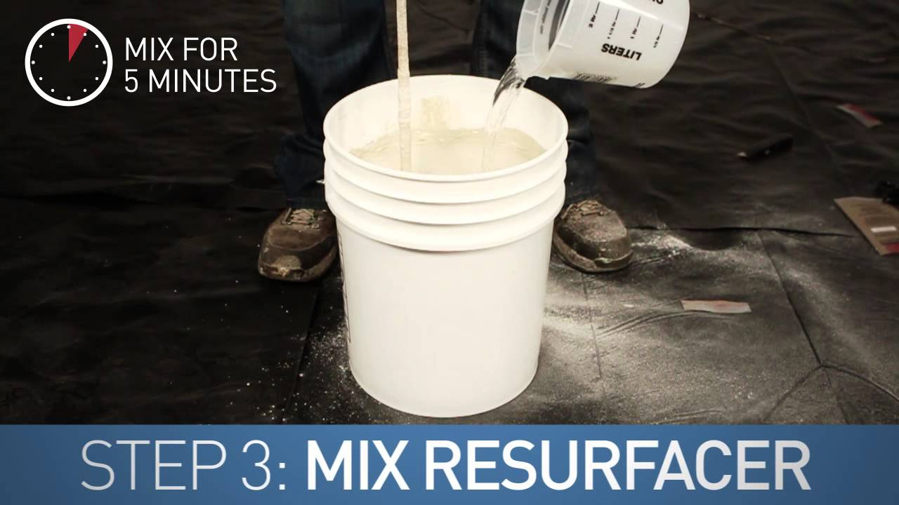 How to Resurface Concrete - Concrete Solutions Resurfacer Bag Mix