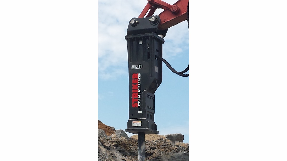 Striker TNB Series Hydraulic Breakers From TOKU America, Inc. For