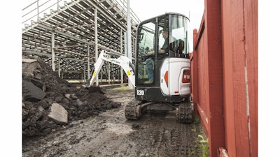 Bobcat E20 Zero Tail Swing Excavator Side View 542c11321db1d
