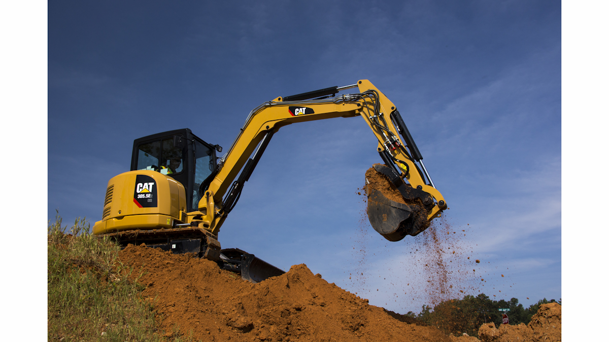 Cat Mini Excavator Works As Hard With 25 Less Power From