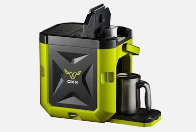 Coffeeboxx is a single-cup brewer compatible with K-Cup style drink pods, with three brewing-size options -- 8, 10 and 12 oz.