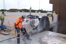 Slab decks were cut into 20-ft. by 6-ft. sections on the Wind Creek Casino Parking Garage Project completed by International Drilling & Sawing Inc.
