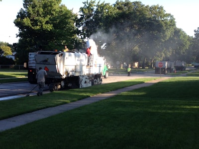 Allied Construction was already under contract for extensive asphalt patching when the scope was expanded to mill and resurface numerous asphalt and concrete roads throughout the city.