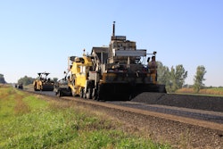 Duininck used windrow paving with a Cedarapids pick-up machine and insert in the hopper to establish continuous paving to help mitigate any segregation issues.