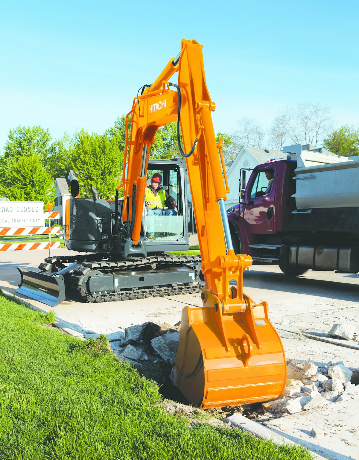 Hitachi ZX85USB-5 Excavator From: Hitachi Construction Hitachi ZX85USB-5 Excavator From: Hitachi Construction