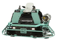 The MQ Whiteman HTXG6DF dual fuel ride-on trowel from Multiquip features a Power Systems International 2.4-liter, gasoline-LPG (propane) engine.