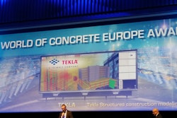Tekla Structures’ concrete configuration was named a recipient of the first-ever World of Concrete Europe Award, a new category featured as part of the INTERMAT Innovation Awards program.