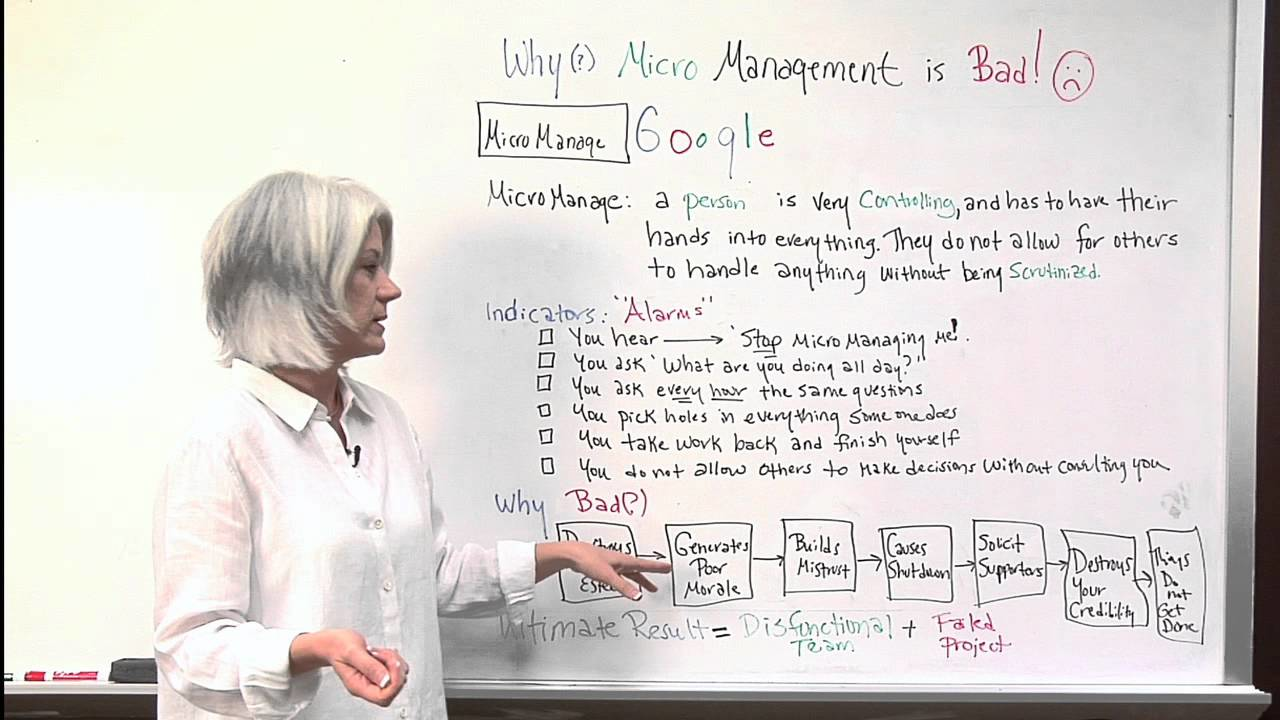 Video: Why Micro-Management is Bad Project Management