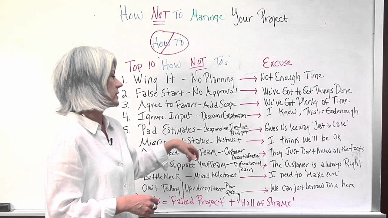 Video: How Not to Manage Your Projects