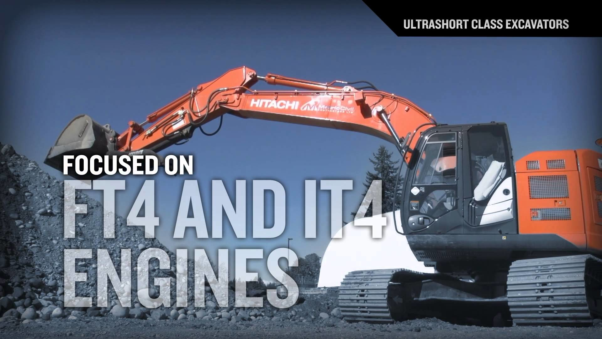 Video: Hitachi Ultrashort Class Excavators