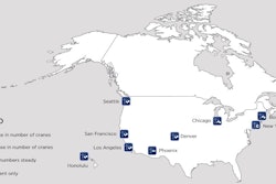 The RLB CraneIndex, published biannually, tracks the number of fixed cranes in major cities across North America. The Index provides a good indication of the current state of the construction industry’s workload in each of these locations.