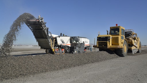 Twin Cold Mills Dismantle Las Vegas Airport Runway