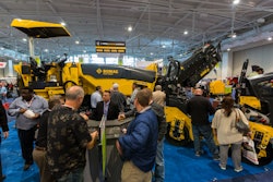 Bomag Americas made its presence felt on the floor by exhibiting its 300-hp class BM 1200/35 milling machine among other equipment.