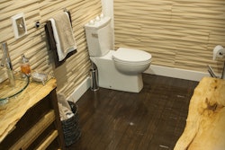 Scofield 2014 Decorative Concrete Awards Grand Prize Winner in the Artistic Concrete Category -- Bay Bathroom submitted by Bay Contracting, Waltham, Mass.