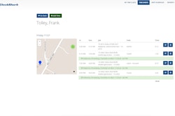 Once punched in or out, employee times and worked job codes from the app are automatically uploaded to the web dashboard.