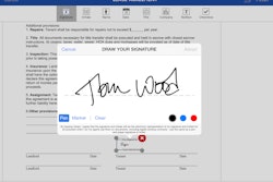 Create your signature and initials using your finger/stylus, uploading a picture of your signature, or selecting one of the preformatted styles.