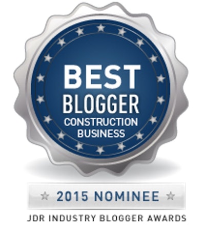 ForConstructionPros.com's Construction Toolbox blog has been nominated for a JDR Industry Blogger Award. Please vote for us starting February 23 through April 10 at www.jacksondesignandremodeling.com/blogger-awards.