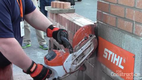 Video: Stihl's Battery-Powered Saw Cuts 30 Cinder Blocks on a Charge