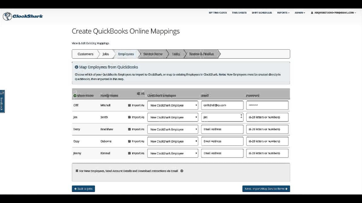 Video ClockShark's Mobile App QuickBooks Online Integration For
