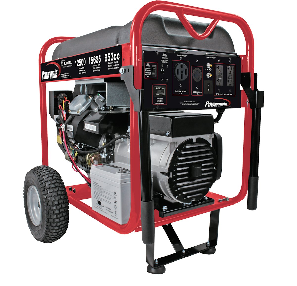 Powermate 12500-watt Portable Generator with Electric Start From