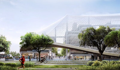 Large, translucent enclosures blur the boundaries between inside and out. These canopies regulate climate, pollution, and sound, while freeing spaces from traditional architectural limitations like walls, windows and roofs.