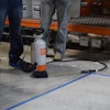 There are a variety of ways concrete dyes can be applied, however, typically a high-volume low-pressure (HVLP) sprayer is the best applicator.