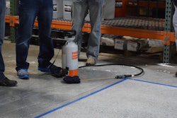 There are a variety of ways concrete dyes can be applied, however, typically a high-volume low-pressure (HVLP) sprayer is the best applicator.