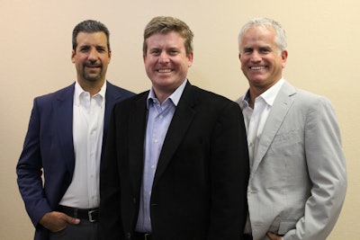 Pictured from left to right are the founders of the Decorative Surface Solution Group, Jonathan Vasquez, Curt Thompson and Mike Price.