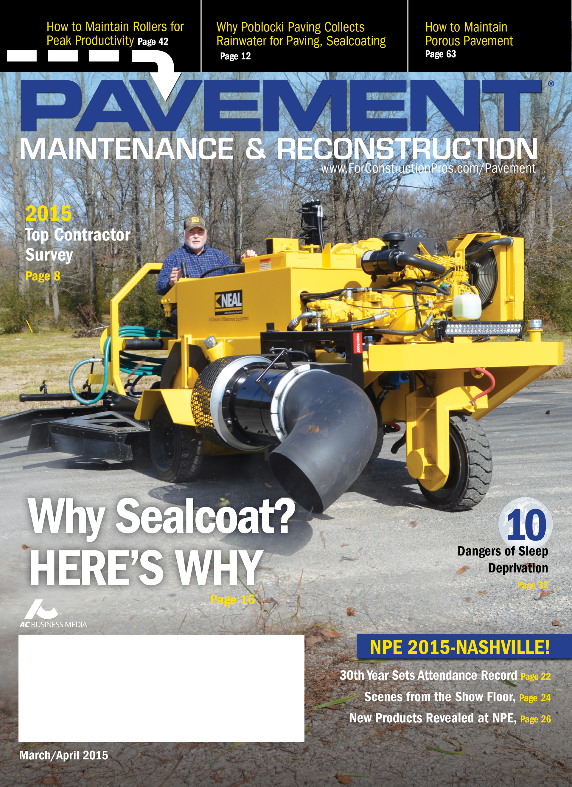 Pavement Maintenance & Reconstruction March/April 2015