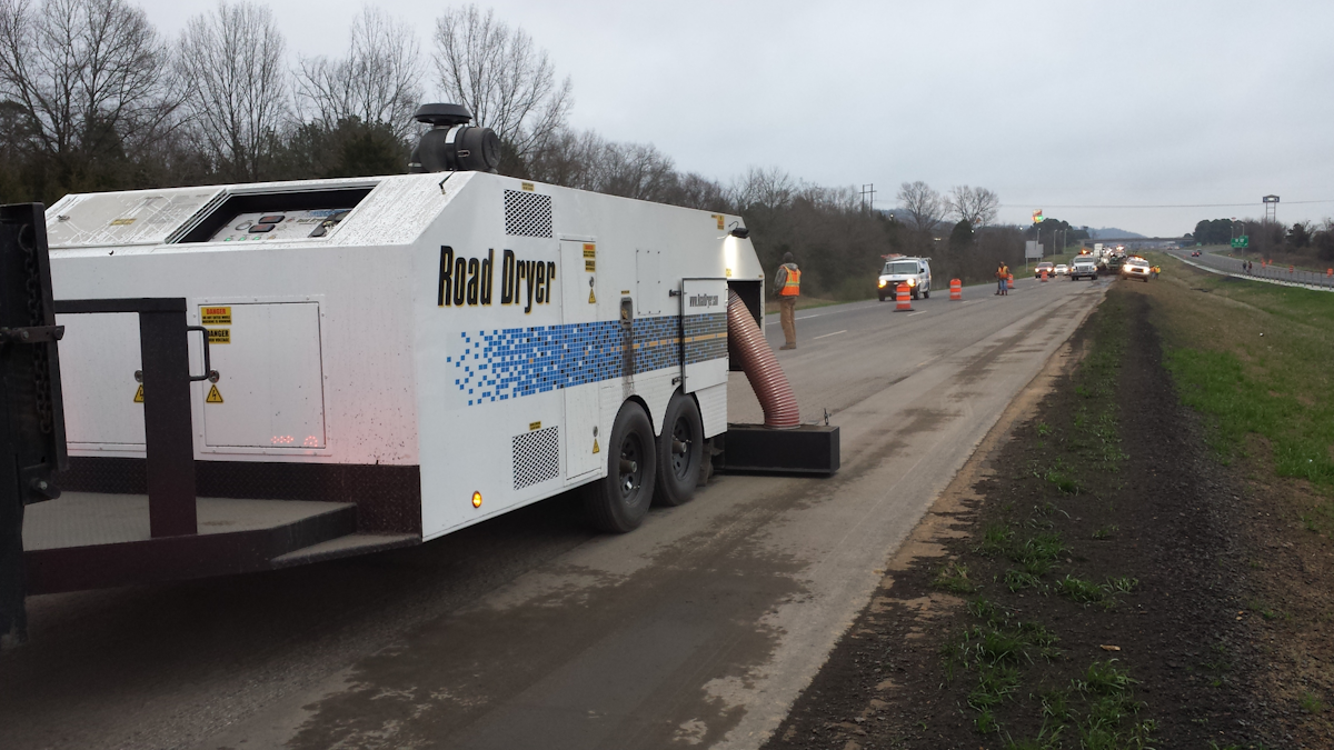 road dryer improves paving productivity For Construction Pros