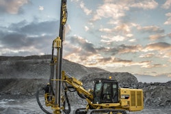 Cat MD5150C Top Hammer Drill in study at Tower Rock quarry 5526f1b288fbd
