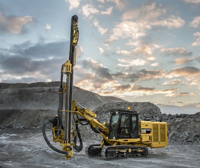 Cat MD5150C Top Hammer Drill in study at Tower Rock quarry 5526f1b288fbd