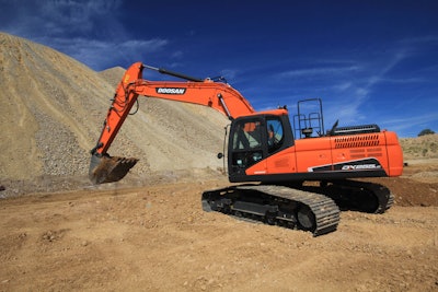 Doosan DX255LC 5 crawler excavator swing 552446c35abe2
