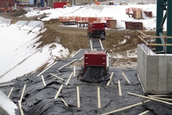 FlexTemp has five portable surface heating units installed at the Vikings Stadium project to keep the ground thawed and ready for construction.