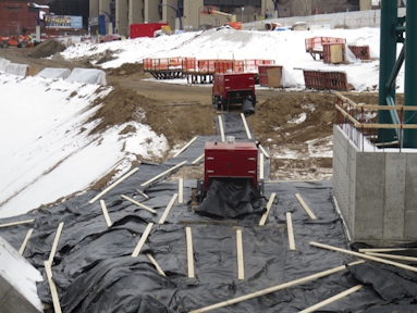 Surface Heating Equipment Gives Vikings Stadium Construction A