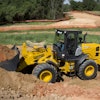 The Intellidig feature included as part of the Intellitech electronics technology package on Kawasaki-KCM loaders uses sensors to tell the ECU to stop providing power to the wheels (rimpull) to reduce tire spin, lowering tire wear and tear and costs.