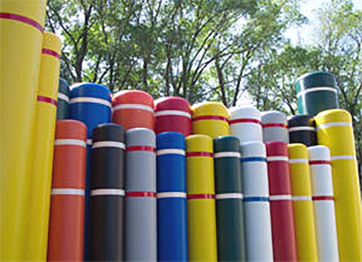 Post Guard Bollard Covers From Encore Commercial Products Inc. Post Guard For Construction Pros