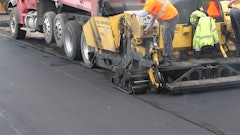 LEAP processes the RAP into injected/stabilized recycled asphalt pavement (I-RAP) which is kept at ambient temperature in storage until heating.